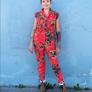 EUC Size Large Nooworks Pride Tiger Magic Suit Jumpsuit Romper